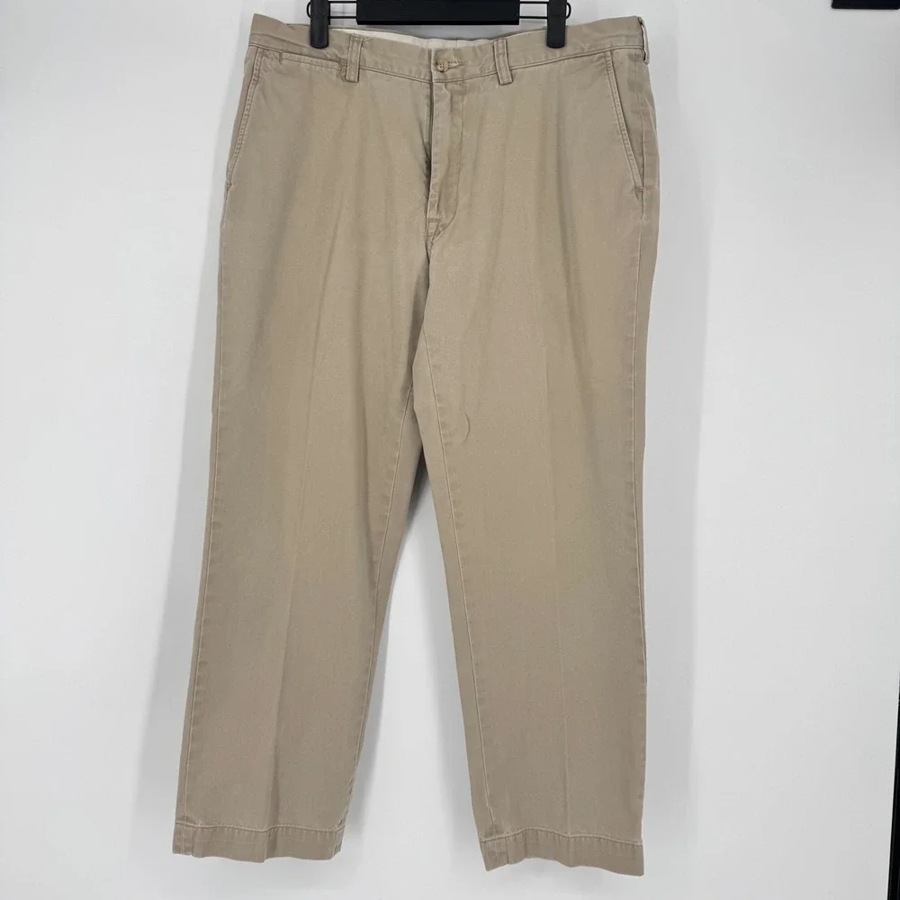 Polo Ralph Lauren Classic Fit Tan Khaki Chino Pants Mens 36x30 Cotton Straight